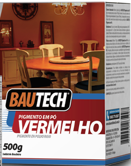 BAUTECH PIGMENTO EM PO VERMELHO CX 500 G