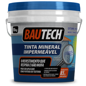 BAUTECH TINTA MINERAL BRANCO (SC 10 KG)