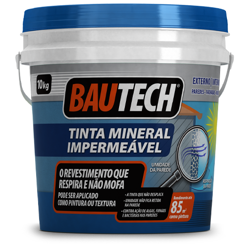BAUTECH TINTA MINERAL BRANCO (SC 10 KG)